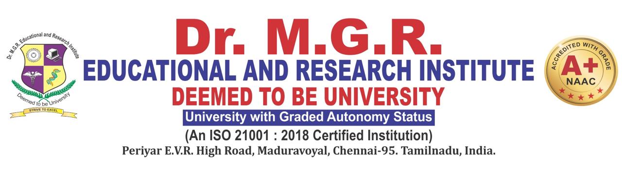 Dr. M.G.R. Educational and Research Institute